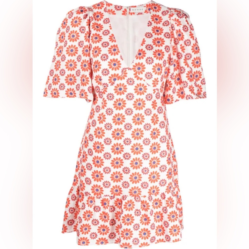 NWT Rhode Mariana floral-print dress